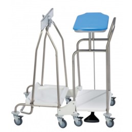 Chariot porte sac par Andromède France installateur et concepteur de Blanchisseries industrielles et professionnelles